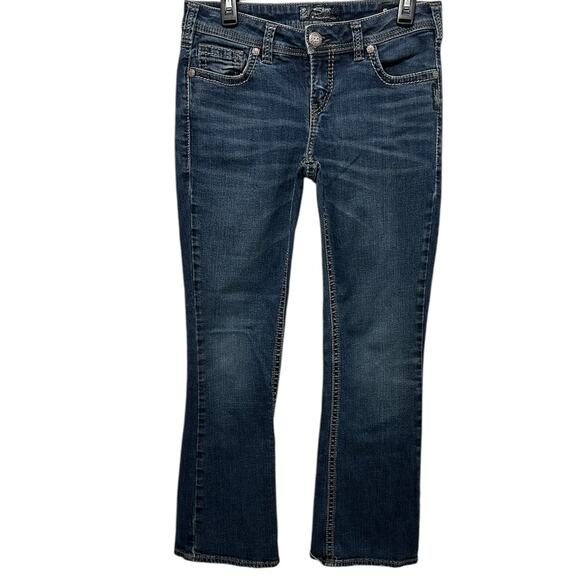 SILVER JEANS Womens Size W30 L31 Blue Aiko Mid Boot Stretch - Picture 1 of 10